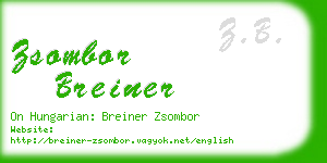 zsombor breiner business card